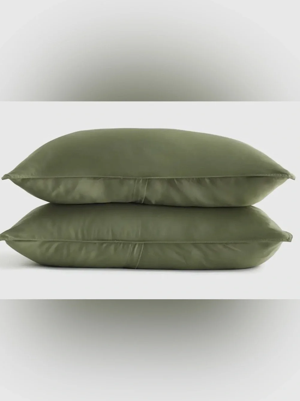 Quince Bamboo Sham Set, King (Olive)